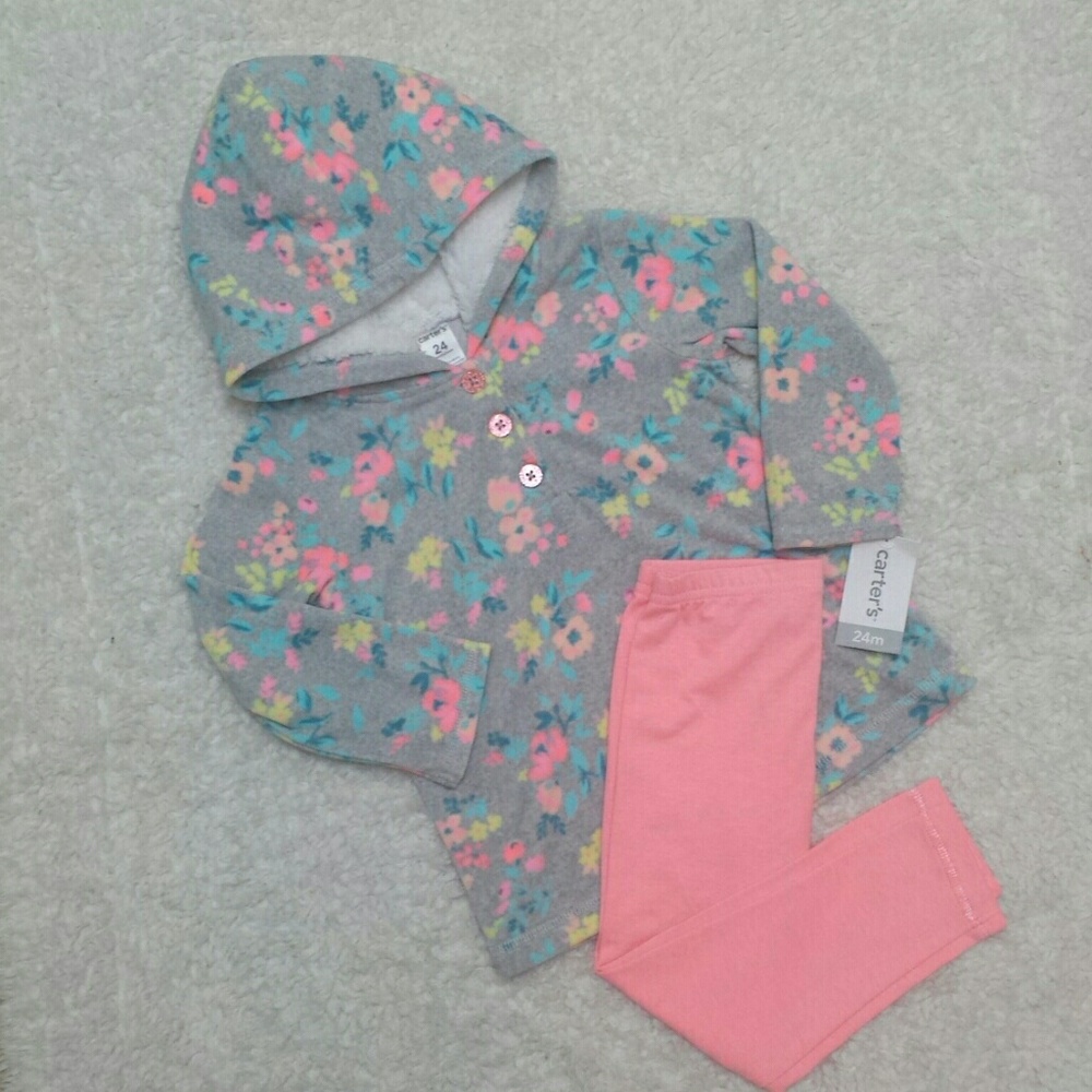 Carter's Hooded Pullover and Legging Set